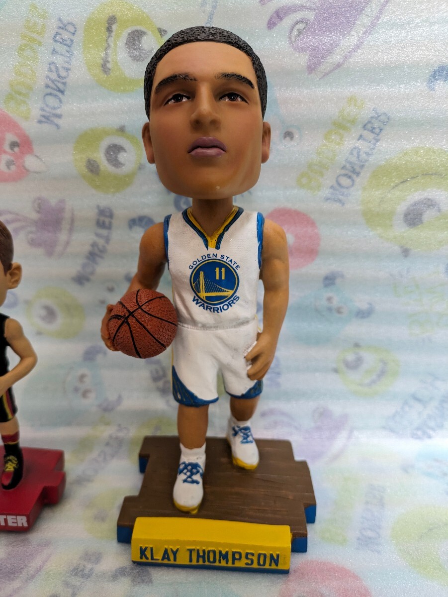 クレイ・トンプソン　ケビン・ハーター　klay thompson　kevin huerter　ボブルヘッド　フィギュア　バスケットボール　NBA　美品_画像2