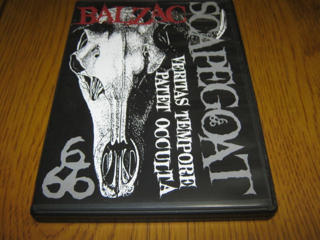 BALZAC バルザック / THE 3rd of Atom Age Vampire Number-01Scapegoat 666 DVD ZODIAC SHOCKER_画像1