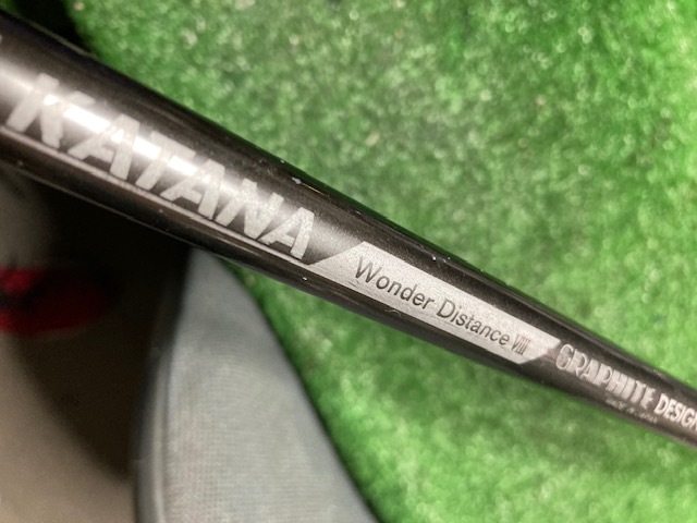 【同梱対応可】中古シャフト ドライバー用 KATANA純正 WONDER DISTANCE8 グラファイトデザイン 44インチ FLEX-Ｒ    Y2435の画像1