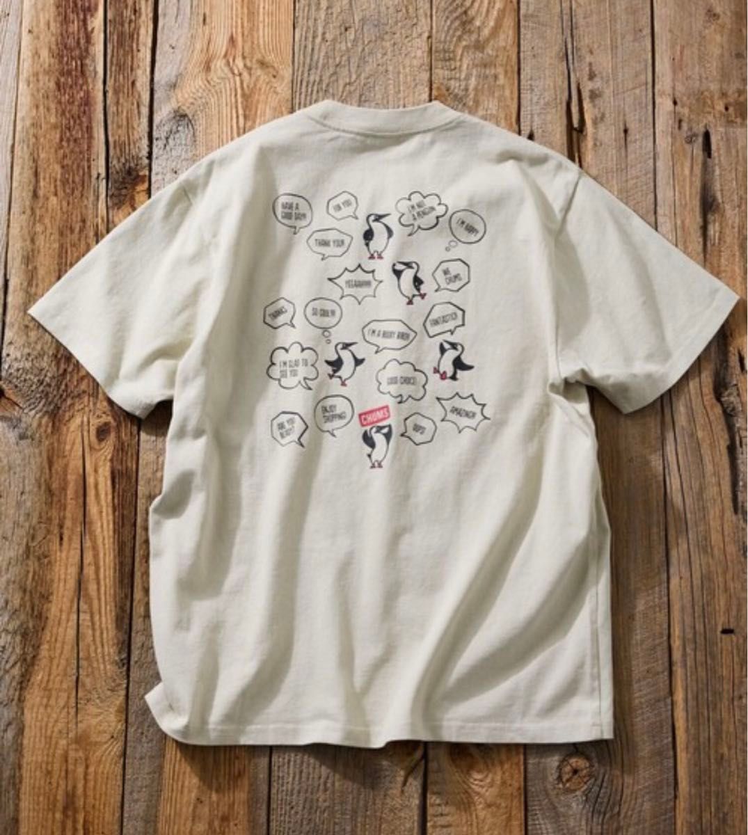 【新品】XL ベージュ　チャムス　ブービー　Tシャツ