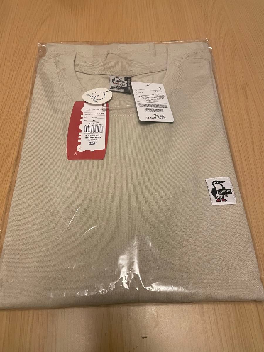 【新品】XL ベージュ　チャムス　ブービー　Tシャツ