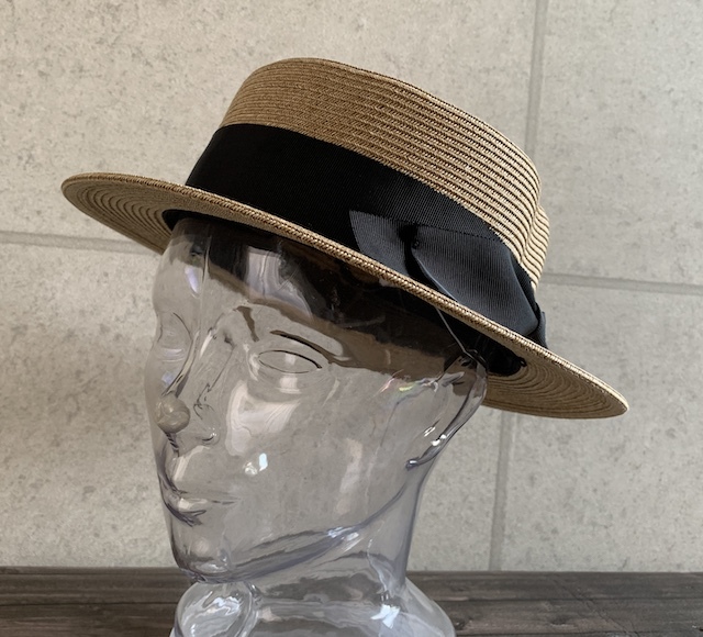 帽子 カンカン帽 クラシカルリボン ストローハット レディース メンズ サイズ調整 紫外線対策 春 夏 リボンブラック_画像6