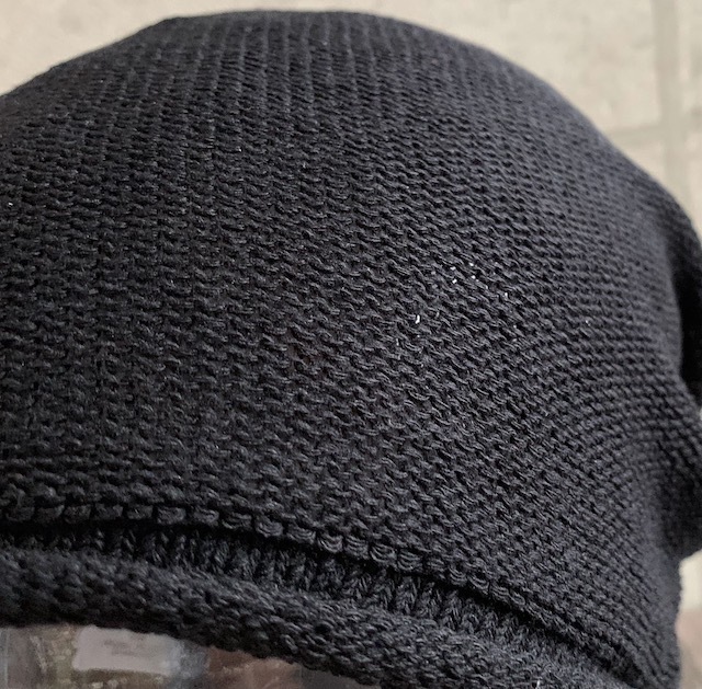 帽子 日本製 ニット帽 シルク シームレス ビーニー ホールガーメント 医療用帽子 ケア帽子 Mサイズ 男女兼用 メンズ レディース ブラック_画像4