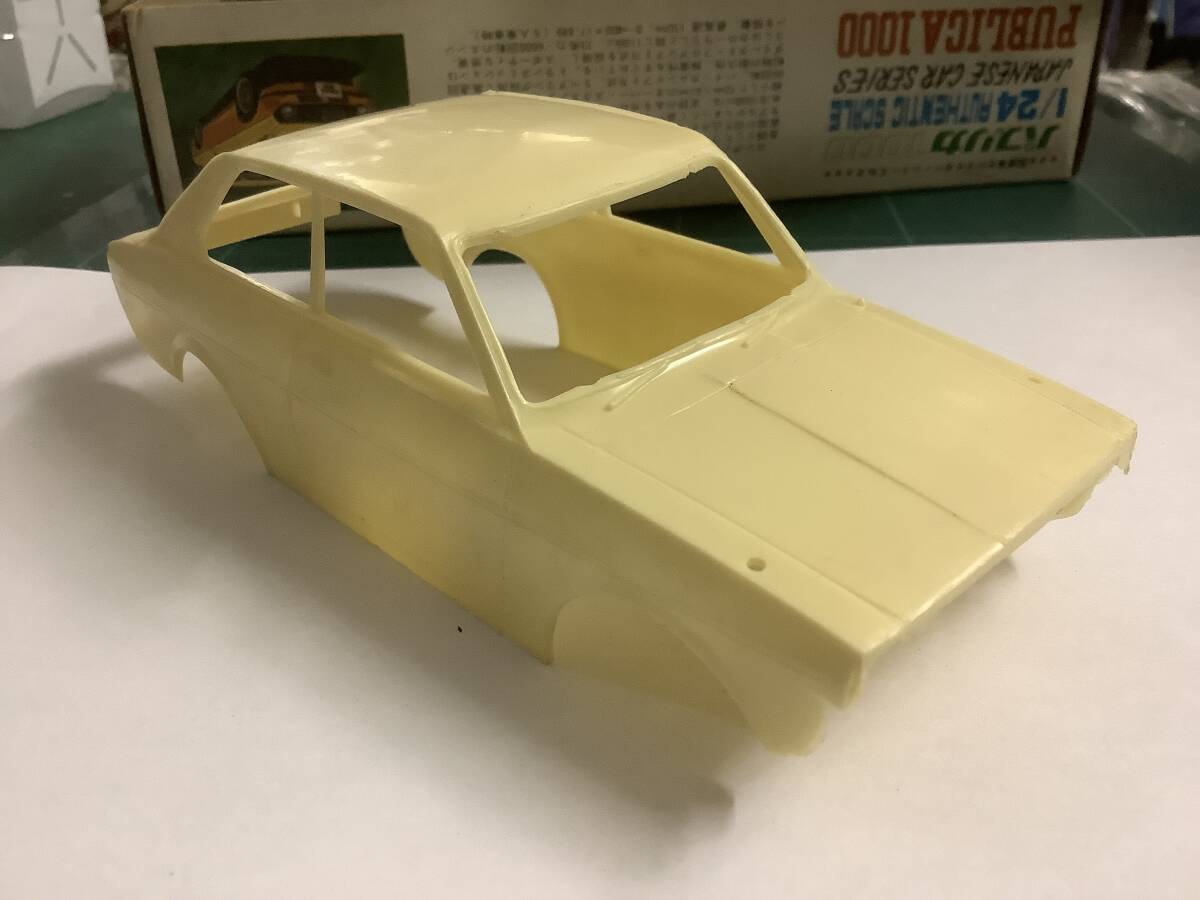 1 未組立 希少 オダカ 1/24 トヨタ パブリカ1000 ODK ODAKA 尾高産業 TOYOTA PUBLICA ゼンマイ 激レア 昭和 自動車 プラモデル の画像6