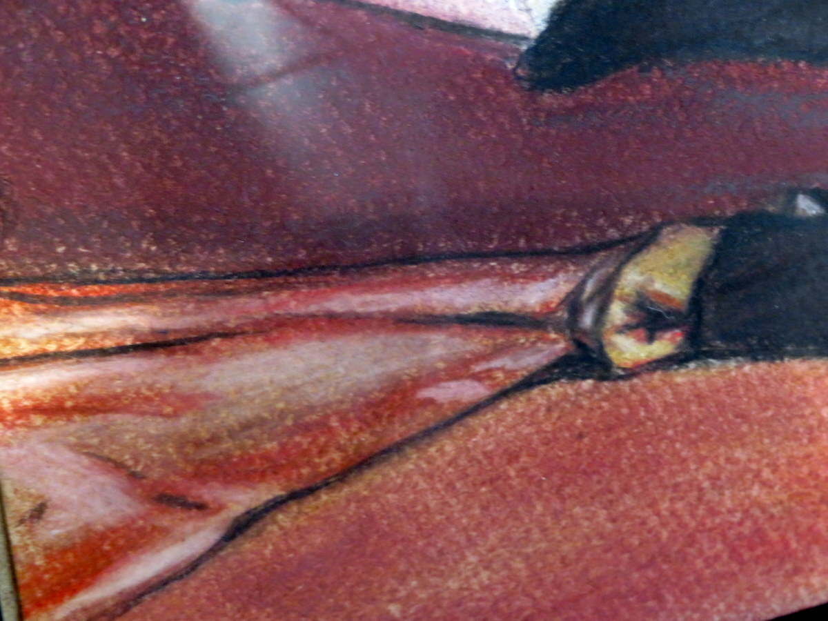 エドゥアール マネ Edouard Manet 死せる闘牛士 1865年 ミクストメディア オルセー美術館認証 油彩 水彩 パステル 模写_画像3