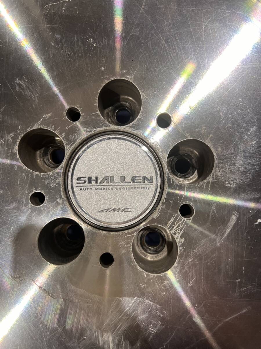 【4178F】SHALLEN LX シャレンLX 中古アルミホイール4本 19インチ9Jインセット+40 19インチ10Jインセット+25 P.C.D114.3 5穴の画像9