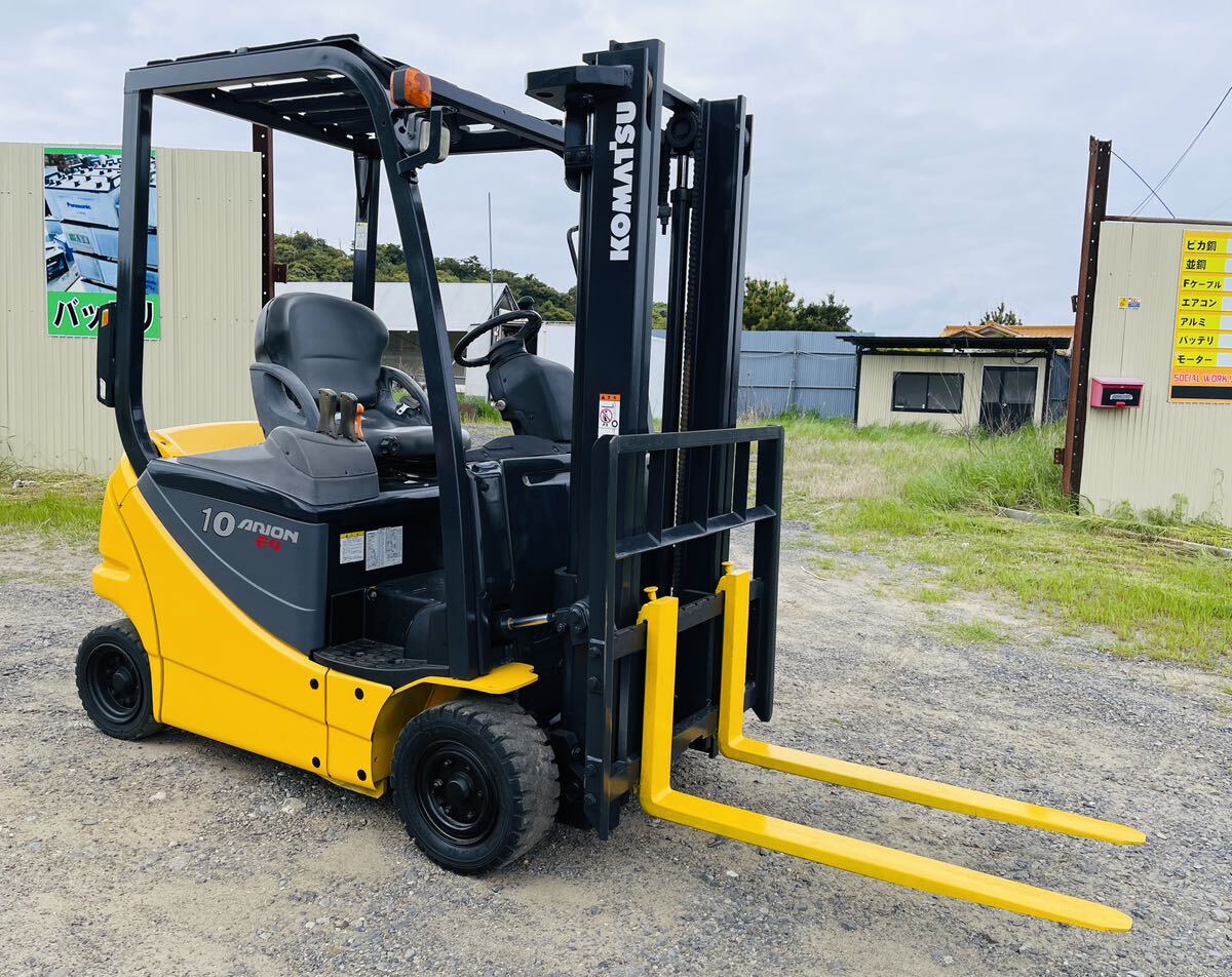 バッテリー フォークリフト◆1.0トンフォークリフト 小松 KOMATSU,1000kg ◆中古品◆ FB10-12◆ 約1271時間◆下取りOK！_画像1