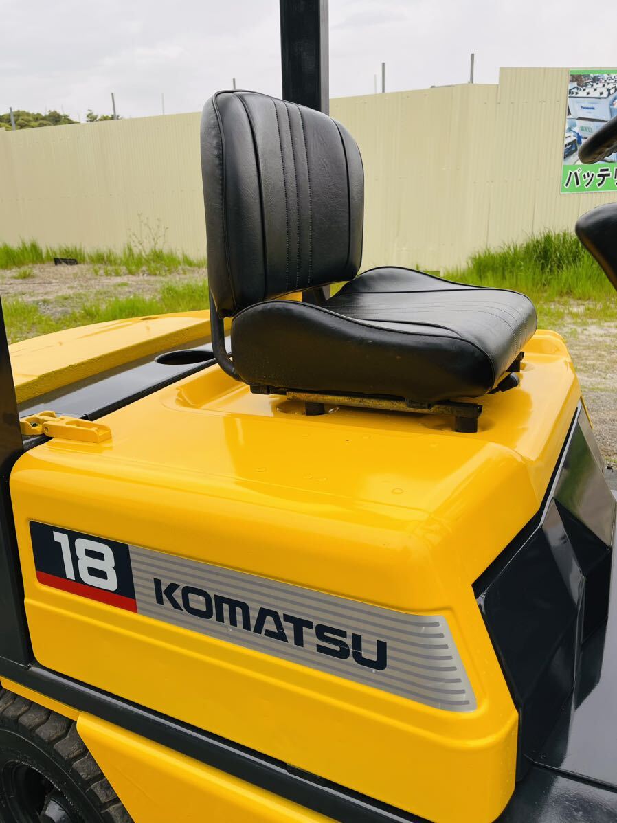 １.8トンフォークリフト 小松 KOMATSU,1800kg ◆中古品◆ FG18L-15 ◆ 約387時間◆ガソリン◆ マニュアル ◆ ◆下取りOK！の画像2