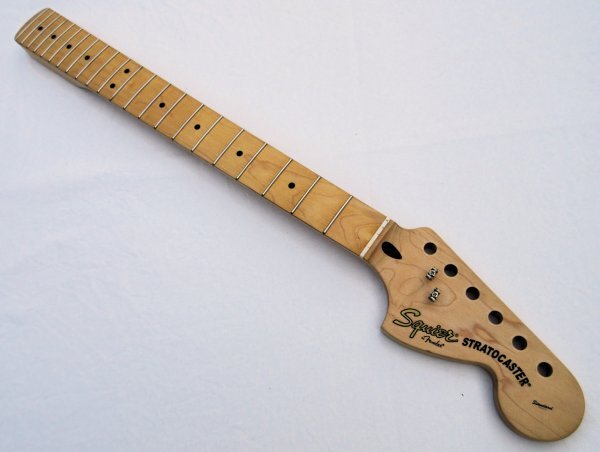 Squier スクワイアー ストラトネック ラージヘッド つばだし22F メイプル1P 上物 2009年製Squier by Fender Standard Stratocasterの画像7