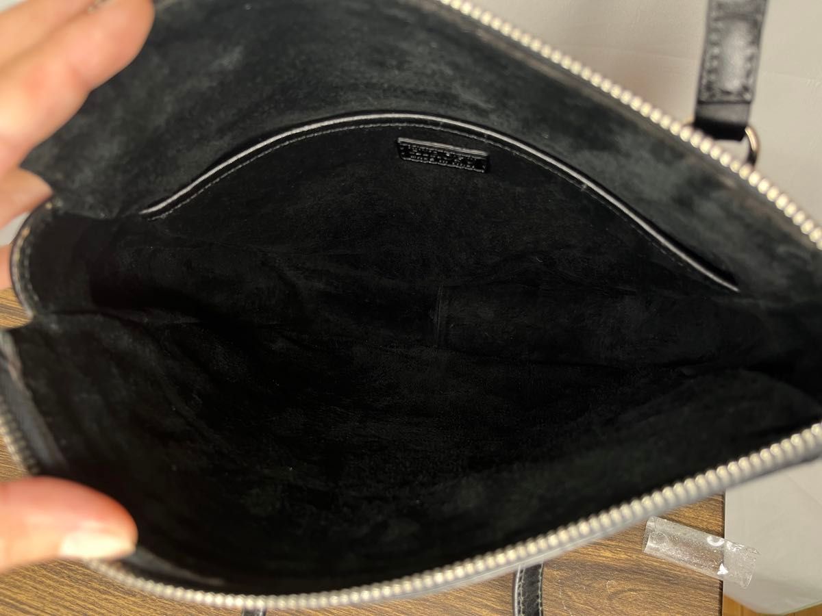 良品 HIROFU ヒロフ 本革レザー 肩掛け トートバッグ 黒 良品 HIROFU ヒロフ 本革レザー 肩掛け トートバッグ 黒