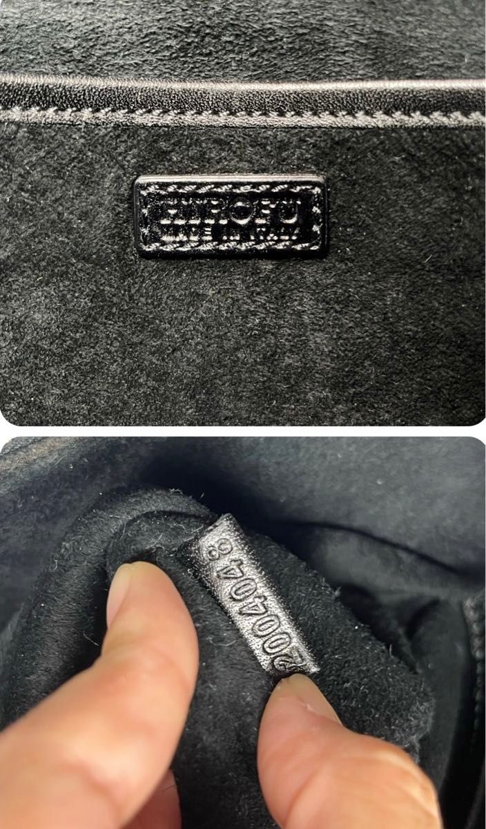 良品 HIROFU ヒロフ 本革レザー 肩掛け トートバッグ 黒 良品 HIROFU ヒロフ 本革レザー 肩掛け トートバッグ 黒