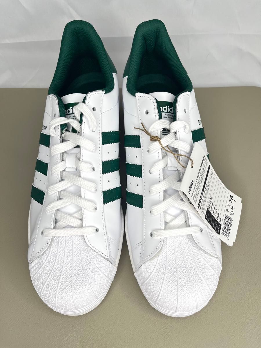 ☆タグ付未使用★ adidas アディダス SUPERSTAR  スーパースター　スニーカー　28.5cm 靴 シューズ　白　緑