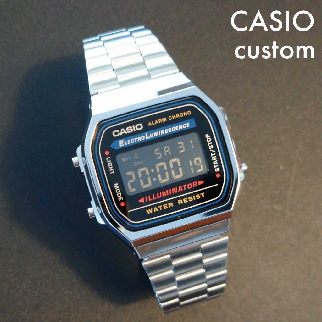 【新品/送料込】CASIO チープカシオ 液晶反転 カスタム カシオ 腕時計 G-SHOCK timex alba 好きにも是非！の画像1