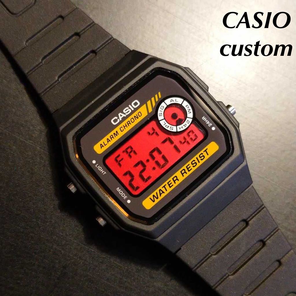 【新品】カシオ チープカシオ レッドアウト 液晶反転 腕時計 スペシャルレッド g-shock alba timex 好きにも是非の画像1
