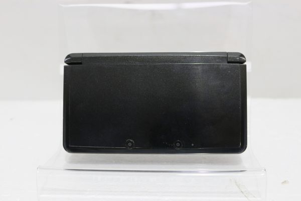 D130H 034 Nintendo ニンテンドー3DS ブラック ポケモンバンク/ポケムーバー インストール済み 本体のみ 現状品 ジャンク扱い_画像1