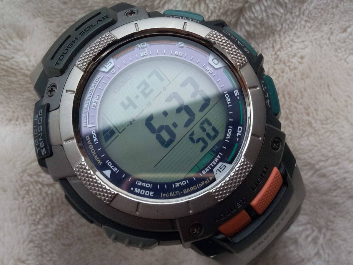 美品　カシオ プロトレック　CASIO　PROTREK　 PRW-1000J 電波ソーラー 