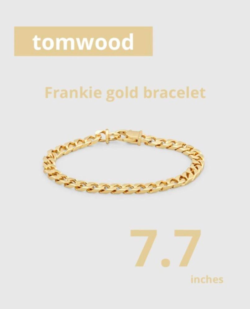 【新品】トムウッド tomwood frankie gold bracelet 