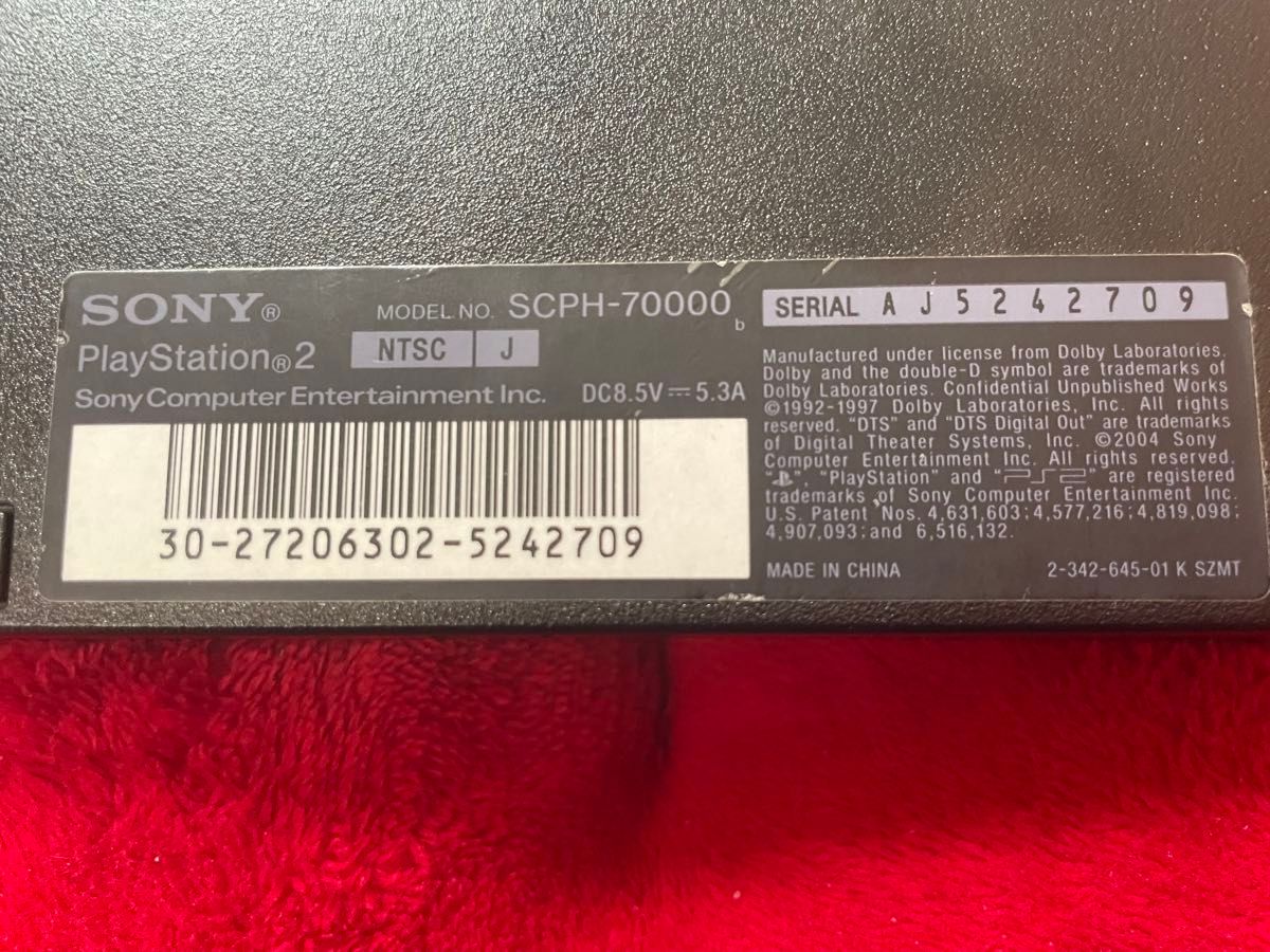 PS2 薄型　SCPH-70000 ブラック
