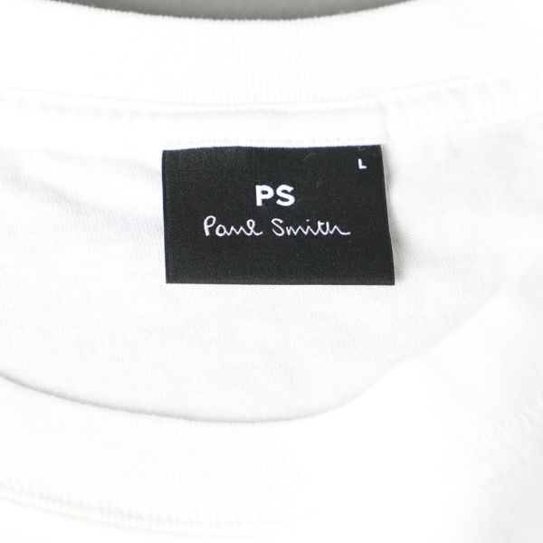 888b 新品 PS Paul Smith ポールスミス Bottle Caps 半袖 Tシャツ メンズ コットン ホワイト Lの画像7