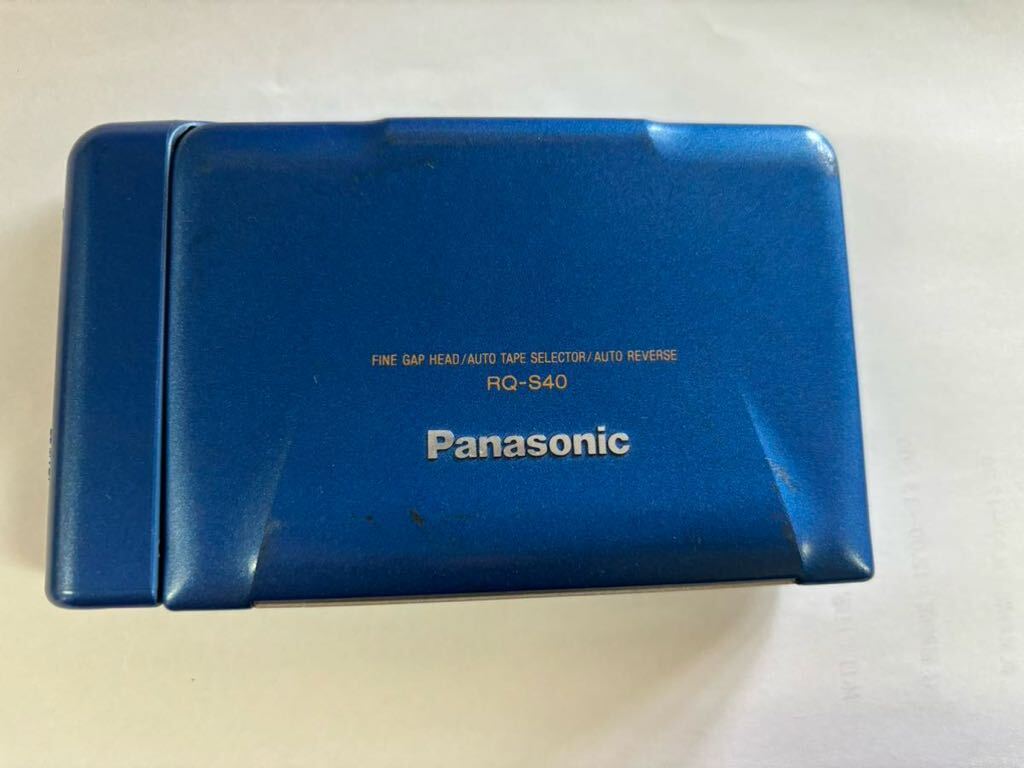 D52 Panasonic カセットプレーヤー RQ-S40 乾電池ケースなど付き★ジャンク_画像1