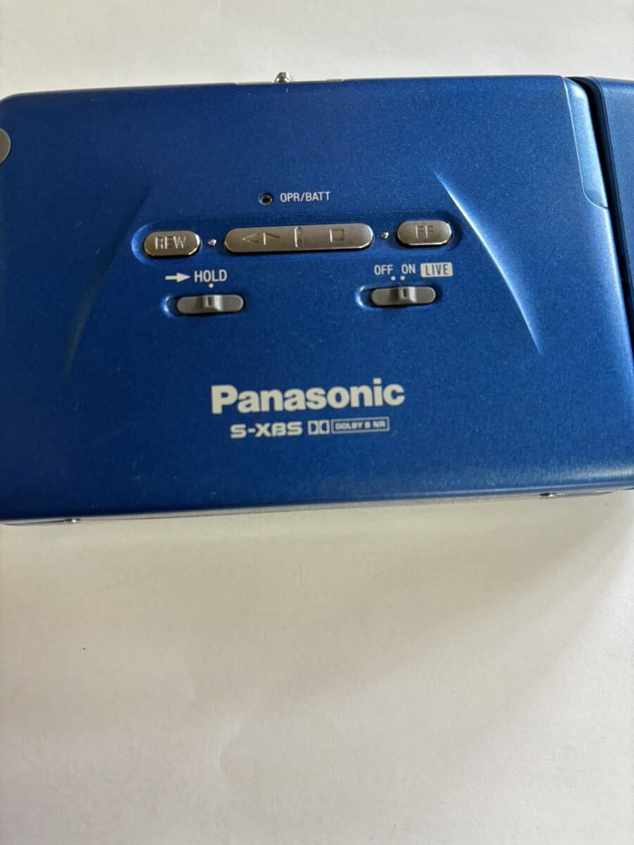 D52 Panasonic カセットプレーヤー RQ-S40 乾電池ケースなど付き★ジャンク_画像3