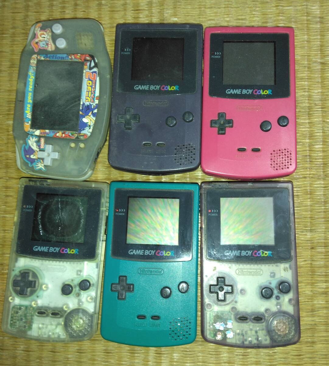 6台セット　GBA GBC ゲームボーイカラー　アドバンス 本体_画像1