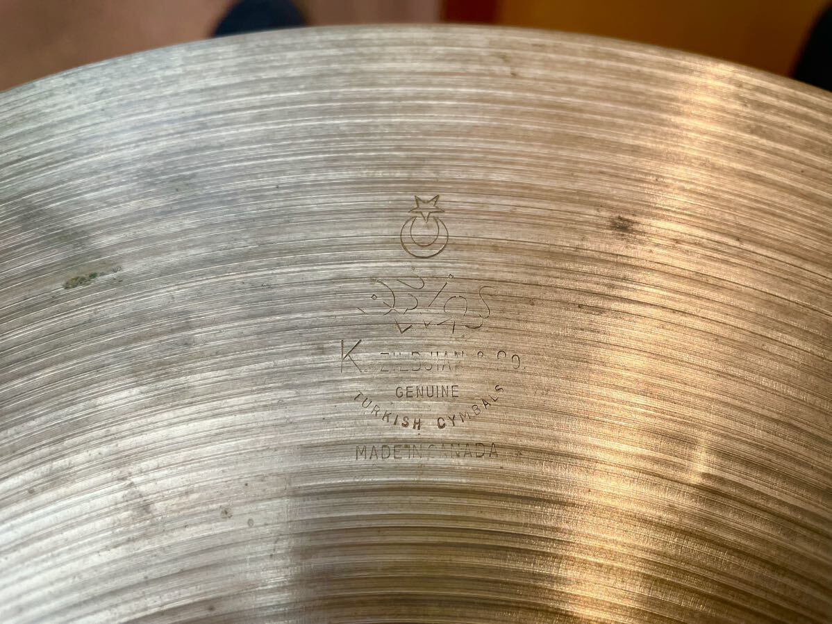 Canadian K Zildjian HiHat 14inch 1070g 送料無料 カナディアンKジルジャン ハイハットの画像3