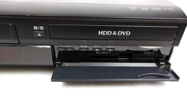 EM-102883 〔ジャンク/通電確認済み〕HDD搭載VHS一体型DVDレコーダー［DMR-XP22V］2008年製 250GB (パナソニック Panasonic) 中古_B-CASカードは付属しません