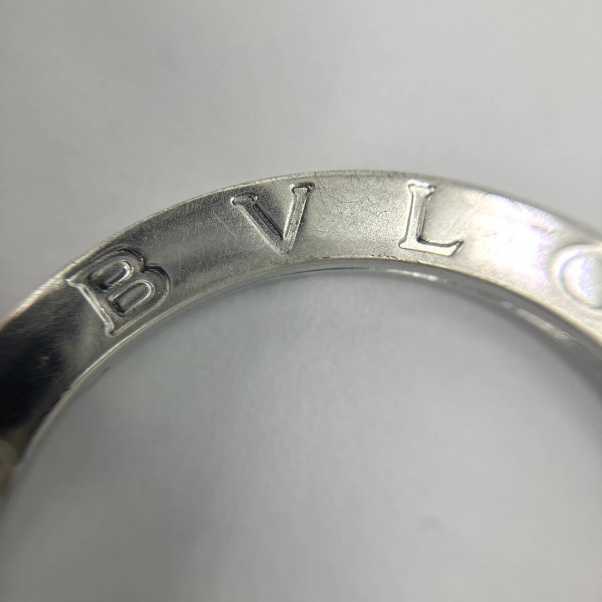 【T】BVLGARI ブルガリ キーリング キーホルダー トップ SV925 シルバー STERLING 中古 現状品 ロゴ ブランド【1103】の画像4