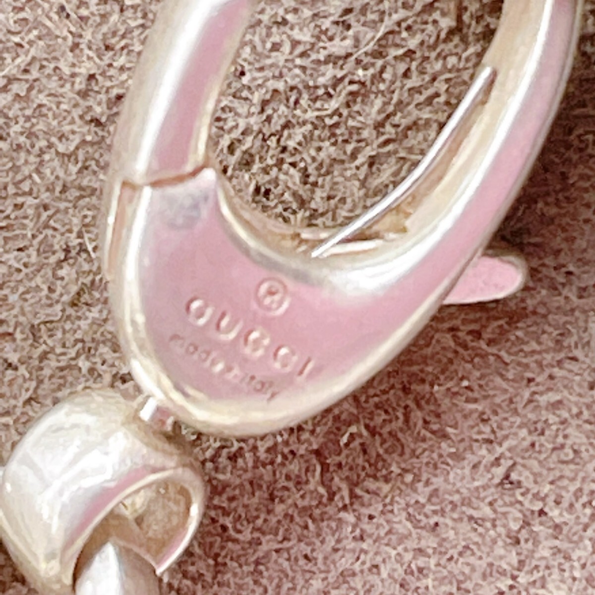 [K] Gucci GUCCI SV925 серебряный k аксессуары колье цепочка для мужчин и женщин печать G Logo бренд [4700]