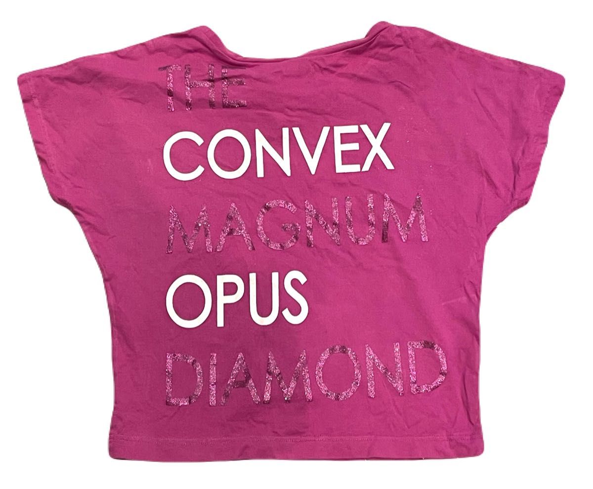 コンベックス　150cm  Tシャツ 半袖 カットソー 半袖Tシャツ　ピンク　女の子　子供服　キッズ　ラグラン　星