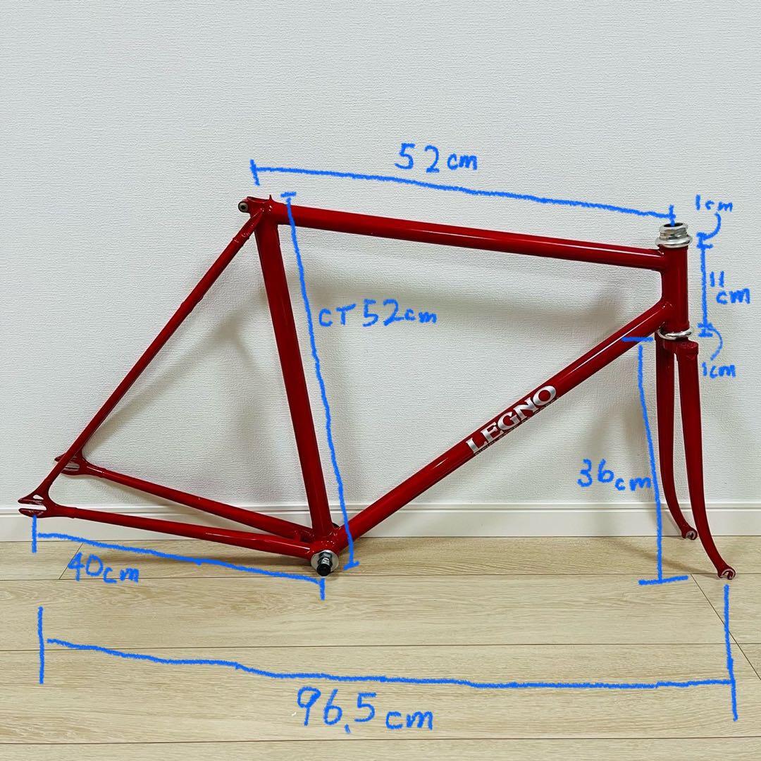 ②LEGNO biciclette da corsa ロードバイクフレーム レーニョ ビチクレッテ ダ コルサ 競輪用自転車ピストバイク_画像2