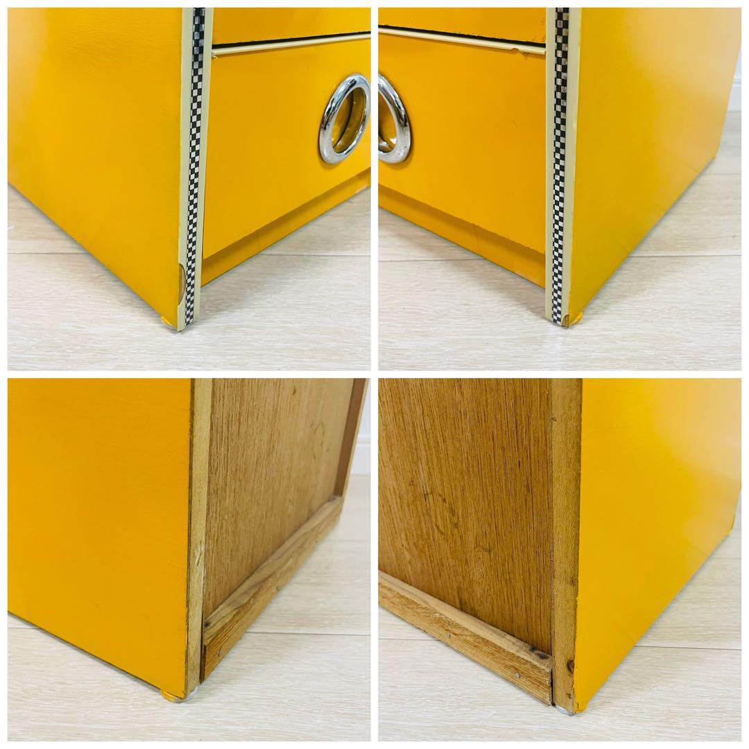 感謝セール レトロ チェスト家具レトロポップ イエロー レモン 感謝セール レトロ チェスト家具レトロポップ イエロー レモン
