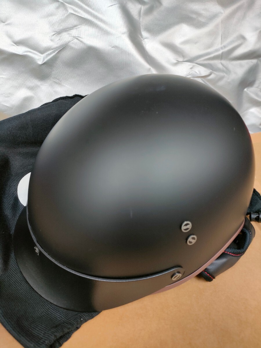 GXT 半キャップ 半ヘル ハーフヘルメット 半帽ヘルメット レトロ ハーレー アメリカン カブ M の画像1