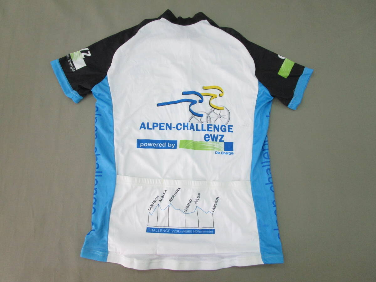 W.24.D.17　CIJ　★送料230円定額☆　サイクリングジャージ　ALPEN CHALLENGE　LEVECO　XL　ホワイト他　USED　☆_画像3