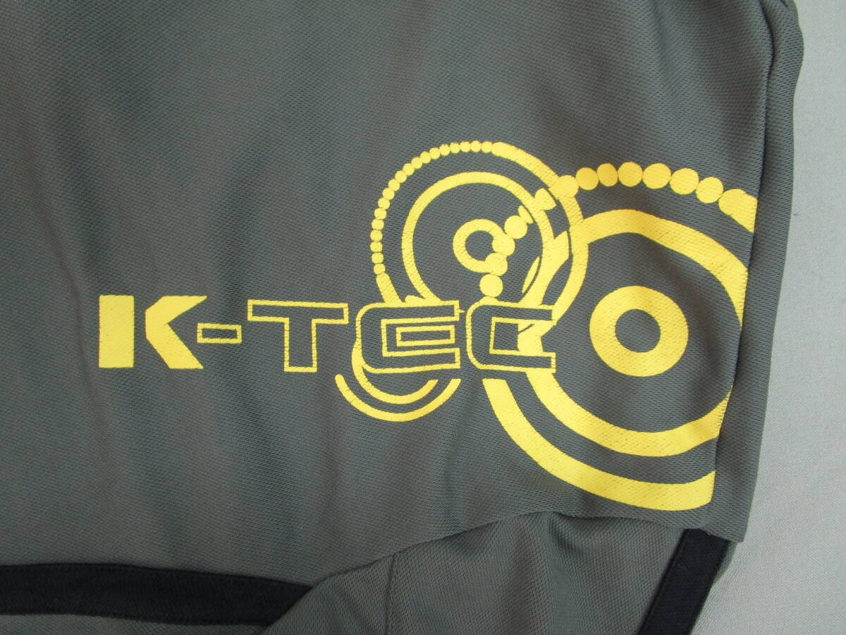 W.24.D.24　CIJ　★送料230円定額☆　サイクリングジャージ　K-TEC BIKE　XL　モスグリーン×イエロー×ブラック　USED　☆_画像6