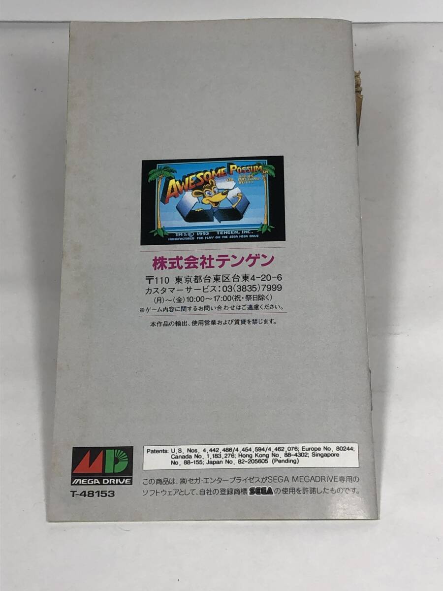 セガ メガドライブソフト/SEGA Mega Drive オーサム ポッサムの画像9
