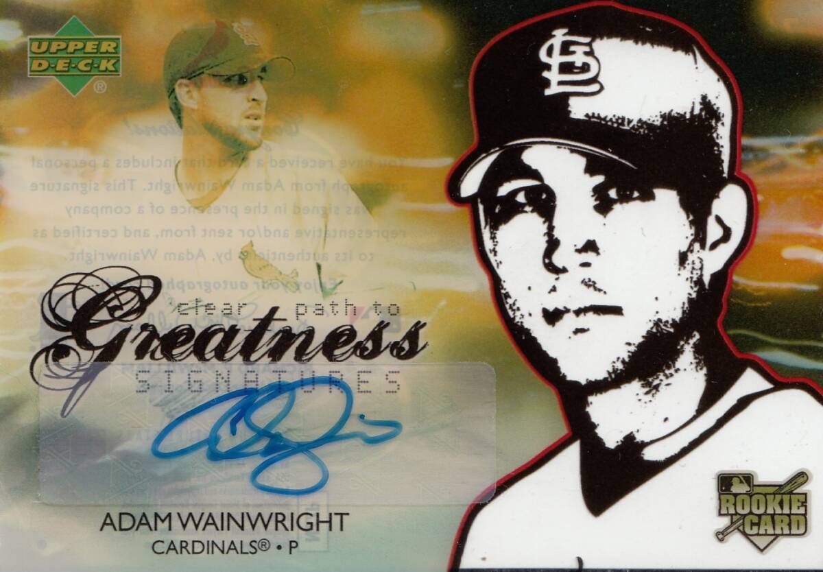 【ADAM WAINWRIGHT】ルーキー 直筆サインカード 2006 UPPER DECK AUTO FUTURE STARS ROOKIE CARD AUTOGRAPH #検索 TOPPSの画像1