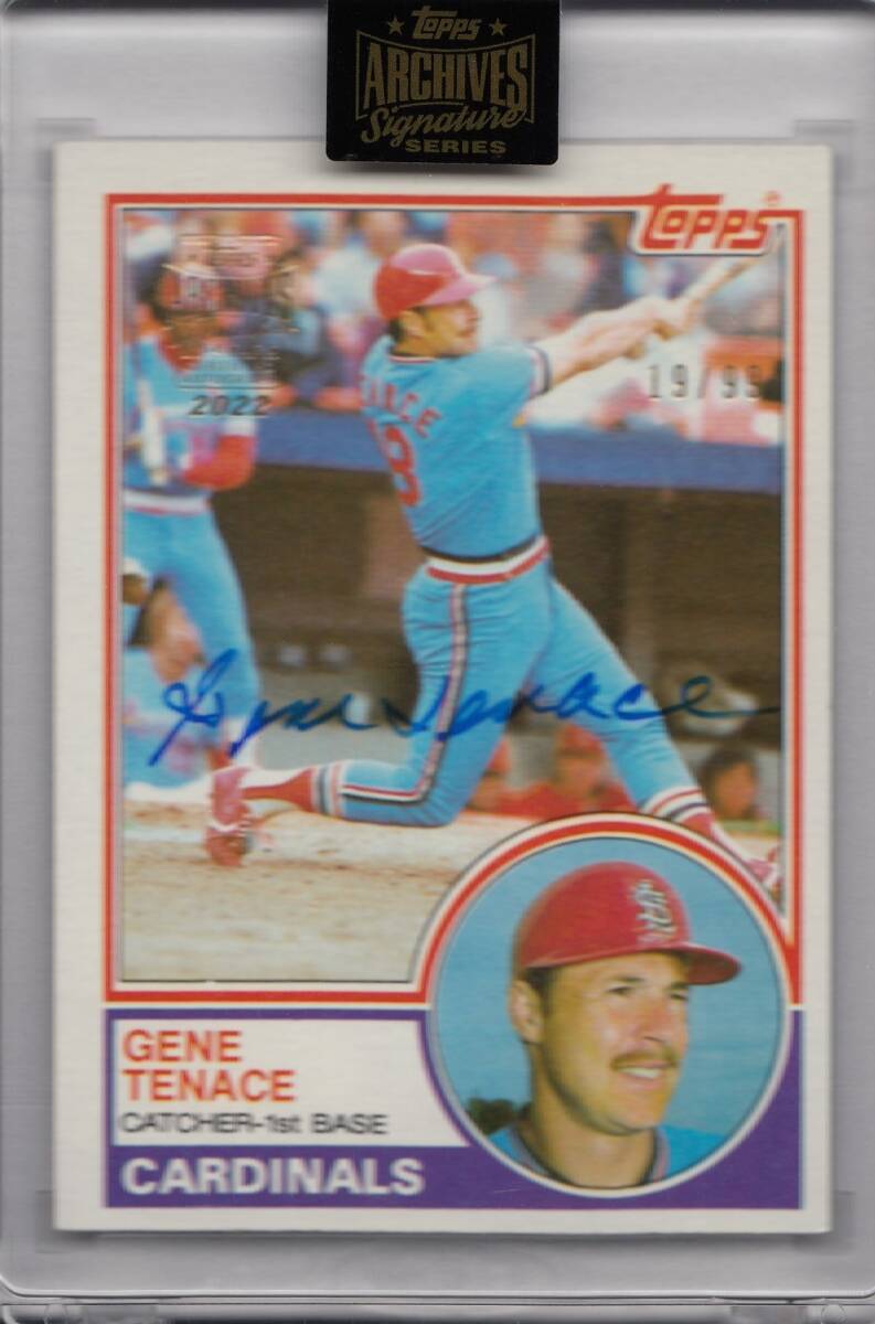 【GENE TENACE】直筆サインカード 99枚限定 2022 TOPPS AUTO ARCHIVES SIGNATURE SERIES AUTOGRAPHS 《専用ケース入り》_画像1