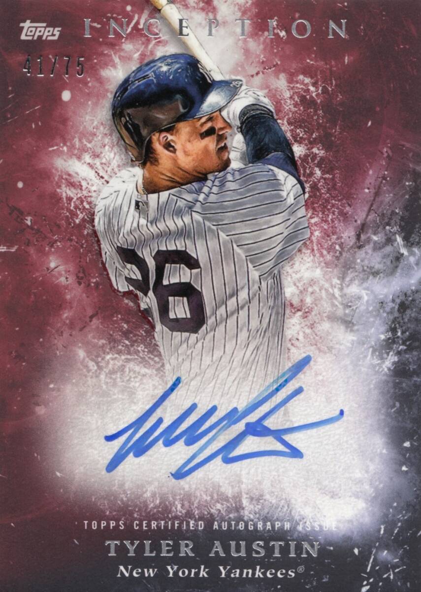 【タイラー・オースティン】直筆サインカード 75枚限定 横浜DeNAベイスターズ 2018 TOPPS INCEPTION TYLER AUSTIN AUTO #検索 BBM EPOCH_画像1