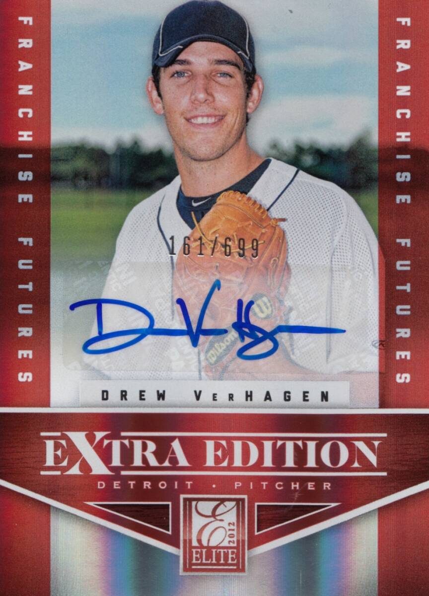 【バーヘイゲン】直筆サインカード 699枚限定 日本ハムファイターズ 2012 PANINI ELITE EXTRA DREW VERHAGEN AUTO #検索 TOPPS BBM EPOCHの画像1