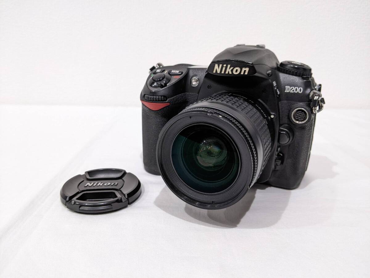 【2438】Nikon ニコン D200 デジタル一眼レフカメラ デジカメ 本体 ボディ レンズ NIKKOR ニッコール 28-80mm 1:3.3-5.6 G シャッター〇_画像1