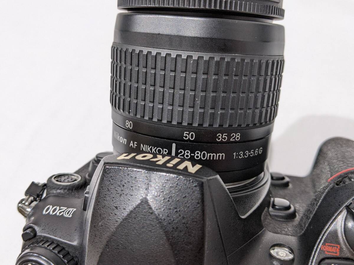 【2438】Nikon ニコン D200 デジタル一眼レフカメラ デジカメ 本体 ボディ レンズ NIKKOR ニッコール 28-80mm 1:3.3-5.6 G シャッター〇_画像8