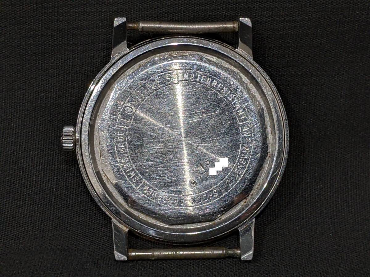 【46253】 LONGINES ロンジン 本体のみ 手巻き 3針 シルバーカラー ラウンド型 アナログ スイス製 腕時計 メンズの画像6