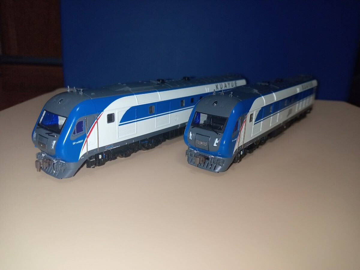 【再出品】【Minitown】DF11G 0037/0038 京局京段　東風11G型ディーゼル機関車　2両セット(2両とも動力車)　中国鉄路〈Nゲージ〉迷擬堂_画像5