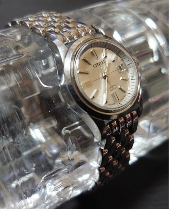 [ оплата при получении ][ античный ]CITIZEN Citizen DATESTAR Japan Vintage женский механический завод наручные часы 