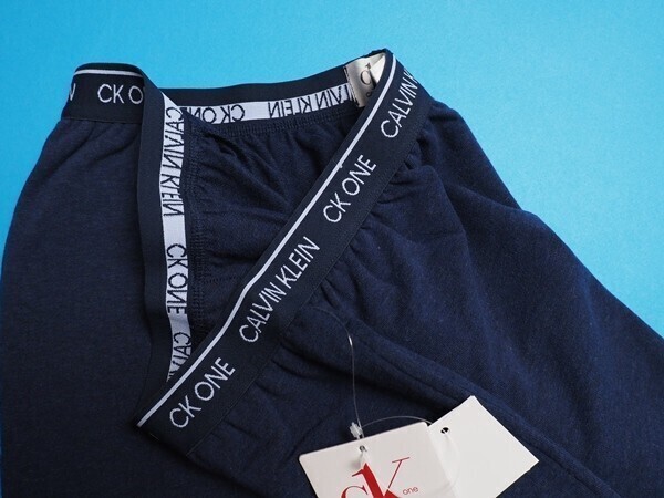 新品 Calvin Klein カルバンクライン メランジコットン ストレッチ スウェット ジョガーパンツ US:L JP:XL 紺(DUX) NM1866の画像4