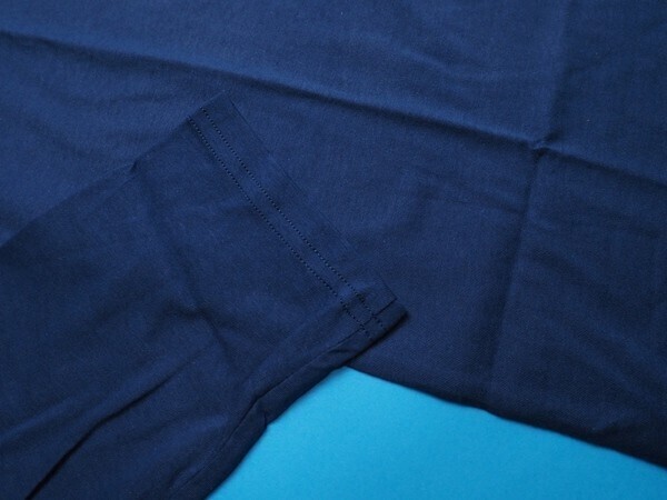 新品正規品 Calvin Klein カルバンクライン コットン100% 天竺 ロングTシャツ US:XL JP:XXL 紺(C3I) NM1958の画像4