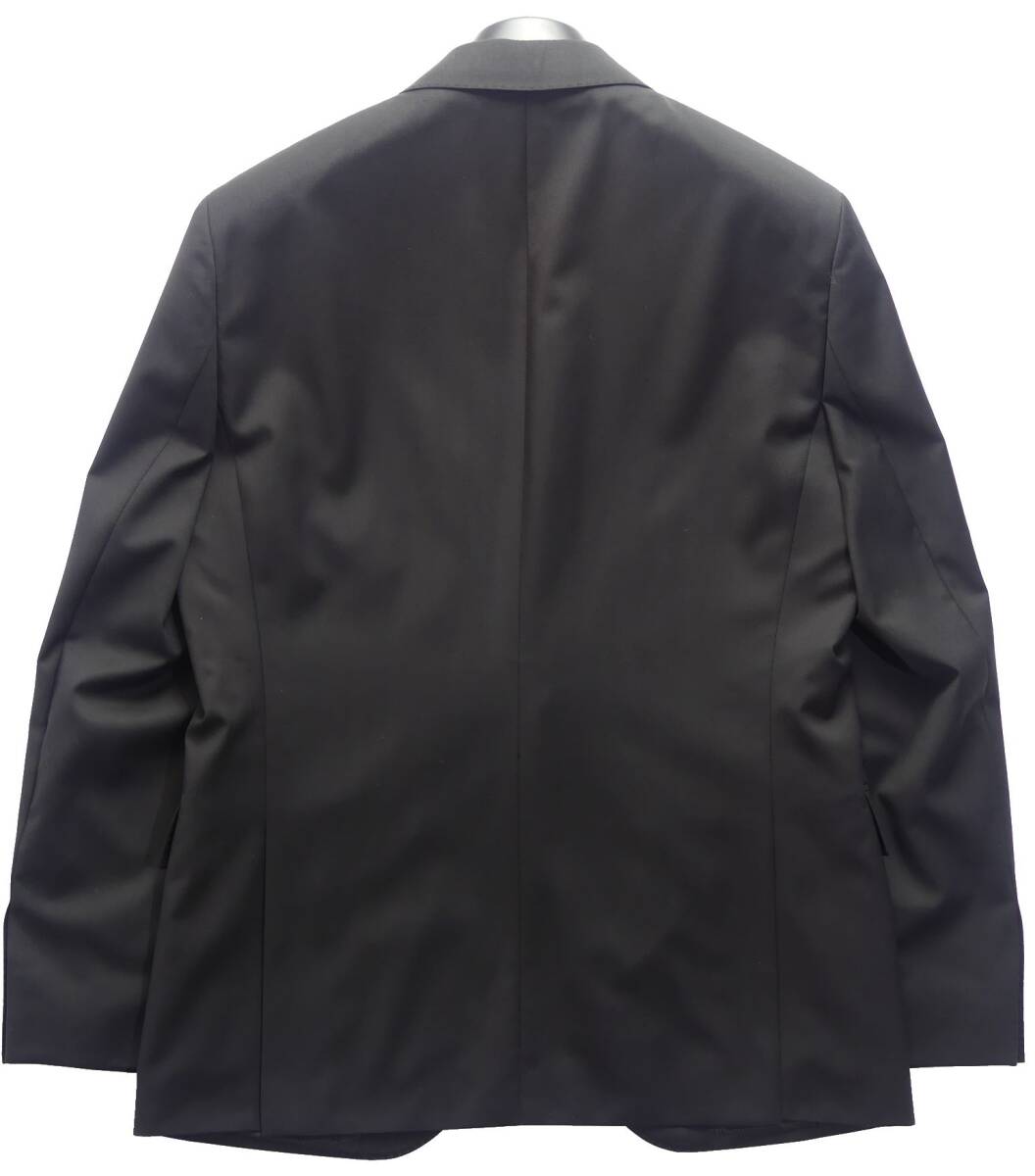 通年物129,000円新品HUGO BOSSボス★ダークジャケットは艶が重要。明らかにステージが違う上質感SUPER120’S黒ブレザー【46S＝日本S】の画像3