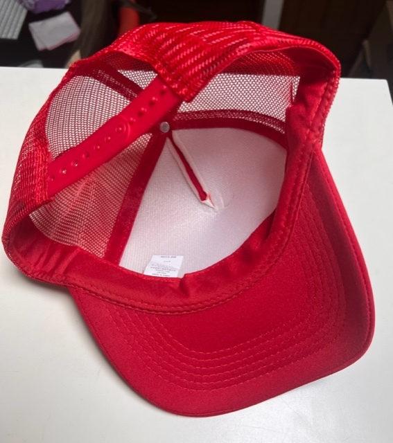  帽子 キャップ 赤 未使用 ★ 美品 ユニセックス 男女兼用 フリーサイズ レッド 野球帽_画像5